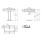 Ideal Standard Conca Ceram - Lavabo à poser 800x450 mm, avec trop-plein, trou pour robinet, blanc T382601