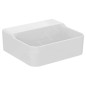 Ideal Standard Conca Ceram - Lave-main 400x350 mm, sans trop-plein, sans trou pour robinet, blanc T387501
