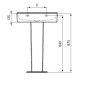 Ideal Standard Conca Ceram - Colonne, blanc T388101