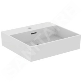 Ideal Standard Extra - Lavabo à poser 500x450 mm, avec trop-plein, trou pour robinet, blanc T388401
