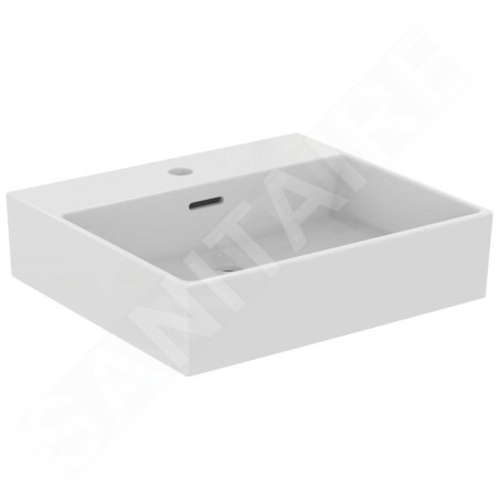 Ideal Standard Extra - Lavabo à poser 500x450 mm, avec trop-plein, trou pour robinet, blanc T388401