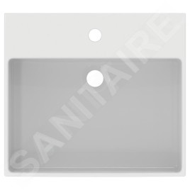 Ideal Standard Extra - Lavabo à poser 500x450 mm, avec trop-plein, trou pour robinet, blanc T388401