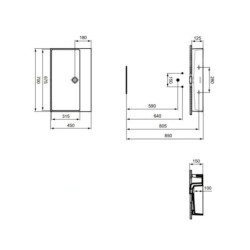 Ideal Standard Extra - Lavabo 700x450 mm, avec trop-plein, sans trou pour robinet, blanc T389301