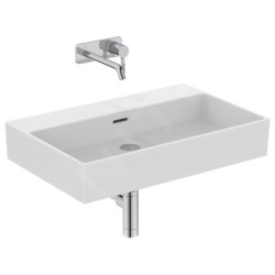 Ideal Standard Extra - Lavabo 700x450 mm, avec trop-plein, sans trou pour robinet, blanc T389301