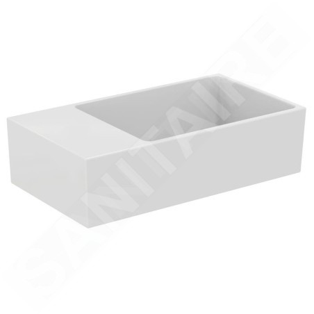 Ideal Standard Extra - Lave-main 450x250 mm, avec trop-plein, sans trou pour robinet, blanc T391901