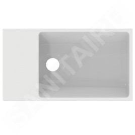 Ideal Standard Extra - Lave-main 450x250 mm, avec trop-plein, sans trou pour robinet, blanc T391901