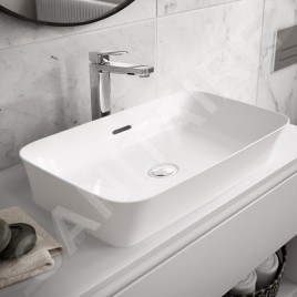 Ideal Standard Ipalyss - Vasque, 650x400 mm, avec trop-plein, Ideal Plus, blanc E1887MA