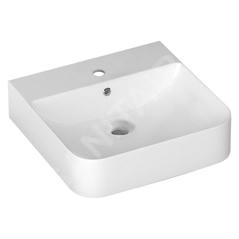Sapho Isvea Sott Aqua - Vasque 510x500 mm, avec un trou pour robinet, blanc 10SQ51051