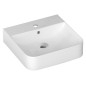 Sapho Isvea Sott Aqua - Vasque 510x500 mm, avec un trou pour robinet, blanc 10SQ51051