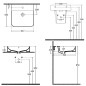 Sapho Isvea Sott Aqua - Vasque 510x500 mm, avec un trou pour robinet, blanc 10SQ51051