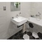 Sapho Isvea Sott Aqua - Vasque 510x500 mm, avec un trou pour robinet, blanc 10SQ51051