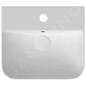 Sapho Isvea Sott Aqua - Vasque 510x500 mm, avec un trou pour robinet, blanc 10SQ51051