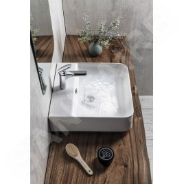 Sapho Isvea Sott Aqua - Vasque 510x500 mm, avec un trou pour robinet, blanc 10SQ51051