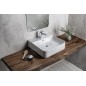 Sapho Isvea Sott Aqua - Vasque 510x500 mm, avec un trou pour robinet, blanc 10SQ51051