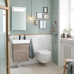 Villeroy & Boch Collaro - Lavabo 650x470 mm, avec trop-plein, trou de robinetterie, CeramicPlus, Stone White 4A3365RW