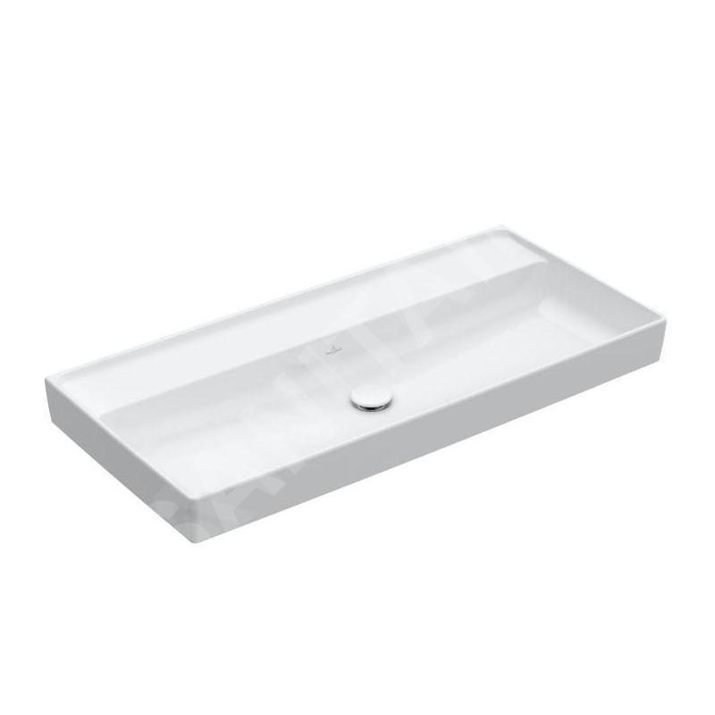 Villeroy & Boch Collaro - Meuble lavabo 1000x470 mm, sans trop-plein, sans trou de robinetterie, CeramicPlus, Stone White Villeroy & Boch Collaro - Meuble lavabo 1000x470 mm, sans trop-plein, sans trou de robinetterie, CeramicPlus, Stone White
