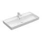 Villeroy & Boch Collaro - Meuble lavabo 1000x470 mm, avec trop-plein, trou de robinetterie, CeramicPlus, blanc alpin 4A331GR1