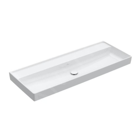 Villeroy & Boch Collaro - Meuble lavabo 1200x470 mm, sans trop-plein, sans trou de robinetterie, CeramicPlus, Stone White