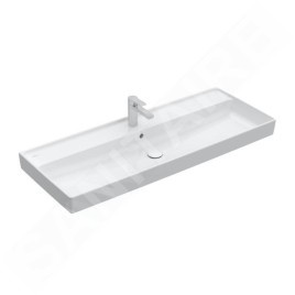 Villeroy & Boch Collaro - Meuble lavabo 1200x470 mm, avec trop-plein, trou de robinetterie, blanc alpin 4A33C501