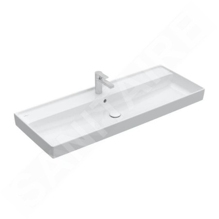 Villeroy & Boch Collaro - Meuble lavabo 1200x470 mm, avec trop-plein, trou de robinetterie, blanc alpin 4A33C501
