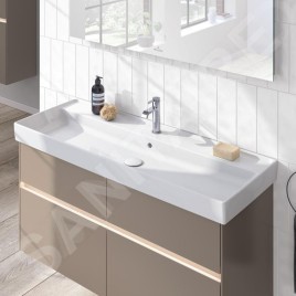 Villeroy & Boch Collaro - Meuble lavabo 1200x470 mm, avec trop-plein, trou de robinetterie, blanc alpin 4A33C501