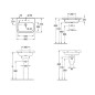 Villeroy & Boch Architectura - Lavabo 600x470 mm, avec trop-plein, trou de robinetterie, blanc alpin 41886001 Villeroy & Boch Architectura - Lavabo 600x470 mm, avec trop-plein, trou de robinetterie, blanc alpin 41886001