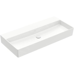 Villeroy & Boch Memento 2.0 - Meuble lavabo 1000x470 mm, sans trop-plein, sans trou de robinetterie, CeramicPlus, blanc alpin