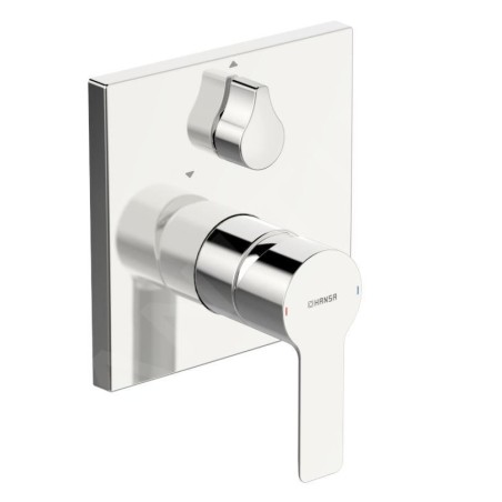 Hansa Ligna - Mitigeur de baignoire encastré, avec inverseur pour 2 sorties, chrome 83859513
