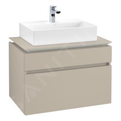 Villeroy & Boch Memento 2.0 - Meuble lavabo 600x420 mm, avec trop-plein, trou de robinetterie, blanc alpin 4A226G01