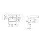 Villeroy & Boch Architectura - Vasque semi-encastrée 550x430 mm, avec trop-plein, trou de robinetterie, blanc alpin 41905501 Villeroy & Boch Architectura - Vasque semi-encastrée 550x430 mm, avec trop-plein, trou de robinetterie, blanc alpin 41905501