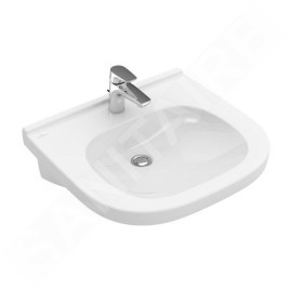 Villeroy & Boch ViCare - Lavabo Vita 560x550 mm, sans trop-plein, avec trou de robinetterie, blanc alpin 41195601