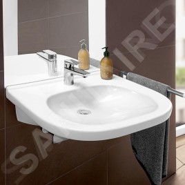 Villeroy & Boch ViCare - Lavabo Vita 560x550 mm, sans trop-plein, avec trou de robinetterie, blanc alpin 41195601