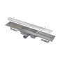 Alcadrain Douchegoten - Bac à douche Antivandale 1150 mm, avec grille, acier inoxydable brillant APZ11-1150L