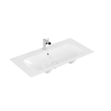 Villeroy & Boch Finion - Lavabo avec trop-plein dissimulé, 1000x500 mm, avec CeramicPlus, blanc alpin 4164ABR1