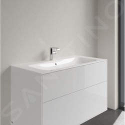 Villeroy & Boch Finion - Lavabo avec trop-plein dissimulé, 1000x500 mm, avec CeramicPlus, blanc alpin 4164ABR1
