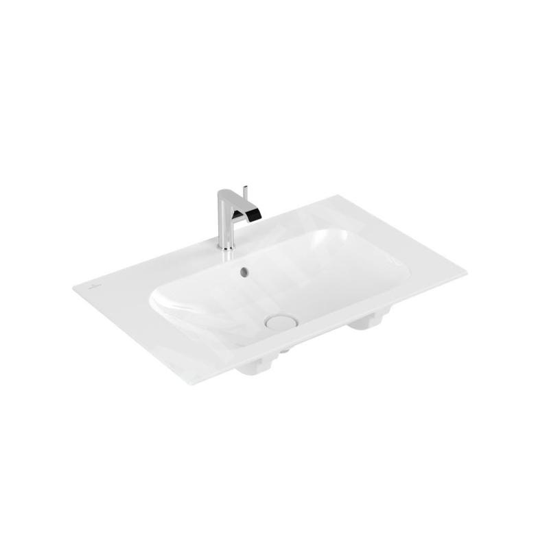 Villeroy & Boch Finion - Lavabo avec trop-plein dissimulé, 800x500 mm, avec CeramicPlus, blanc alpin 416484R1 Villeroy & Boch Finion - Lavabo avec trop-plein dissimulé, 800x500 mm, avec CeramicPlus, blanc alpin 416484R1