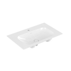 Villeroy & Boch Finion - Lavabo avec trop-plein dissimulé, 800x500 mm, avec CeramicPlus, blanc alpin 416484R1