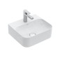 Villeroy & Boch Finion - Lave-mains avec trop-plein dissimulé, 430x390 mm, avec CeramicPlus, blanc alpin 436444R1