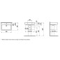 Laufen Pro - Lavabo, 650x480 mm, 1 trou pour robinetterie, blanc H8189530001041 Laufen Pro - Lavabo, 650x480 mm, 1 trou pour robinetterie, blanc H8189530001041