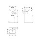 Geberit Acanto - Lave-mains 450x380 mm, avec 1 trou, avec trop-plein, avec KeraTect, blanc 500.636.01.8