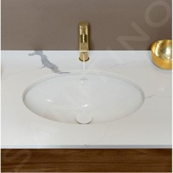Villeroy & Boch Evana - Vasque sans trou à encastrer par dessous, 615x415 mm, avec CeramicPlus 614400R1