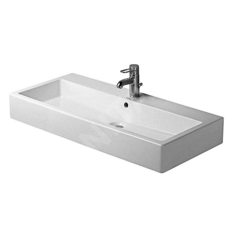 Duravit Vero - Lavabo 1000x470 mm, avec un trou pour robinet, avec WonderGliss, blanc alpin 04541000001