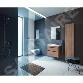Duravit DuraStyle - Lavabo Compact, 550x400 mm, avec un trou pour robinet, avec WonderGliss, blanc alpin 23375500001