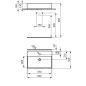 Ideal Standard Strada - Lavabo 600x420x145 mm, 1 ouverture pour mitigeur, blanc K078101 Ideal Standard Strada - Lavabo 600x420x145 mm, 1 ouverture pour mitigeur, blanc K078101