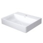 Duravit DuraSquare - Meuble-lavabo 600x470 mm, avec un trou pour robinet, DuraCeram, avec WonderGliss, blanc alpin 23536000711 Duravit DuraSquare - Meuble-lavabo 600x470 mm, avec un trou pour robinet, DuraCeram, avec WonderGliss, blanc alpin 23536000711