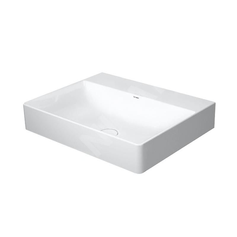 Duravit DuraSquare - Lavabo 600x470 mm, DuraCeram, blanc alpin 2353600070 Duravit DuraSquare - Lavabo 600x470 mm, DuraCeram, blanc alpin 2353600070
