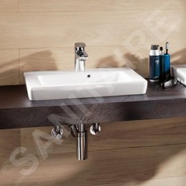 Villeroy & Boch Subway 2.0 - Meuble lave-mains 500x400 mm, avec trop-plein et trou pour la robinetterie, CeramicPlus, blanc