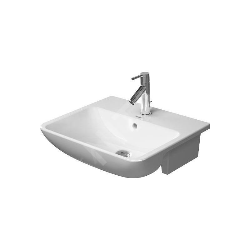 Duravit ME by Starck - Vasque semi-encastrée 550x455 mm, avec un trou pour robinetterie, blanc alpin 0378550000 Duravit ME by Starck - Vasque semi-encastrée 550x455 mm, avec un trou pour robinetterie, blanc alpin 0378550000