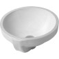Duravit Architec - Lavabo sans trou, avec trop-plein, diamètre 325 mm, blanc - lavabo 0319320000