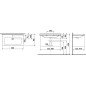Jika Cubito - lavabo, 850x485 mm, avec trop-plein,1 trou pour robinetterie, blanc H8104260001041 Jika Cubito - lavabo, 850x485 mm, avec trop-plein,1 trou pour robinetterie, blanc H8104260001041